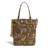 Vera Bradley Outlet Cotton Large North South Tote In Multi