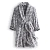 Vera Bradley Outlet Cotton Looped Terry Robe In Gray
