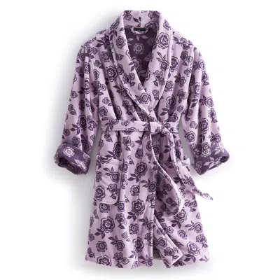 Vera Bradley Outlet Cotton Looped Terry Robe In Purple