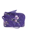 Vera Bradley Outlet Cotton Rfid Zip-top Id Case In Multi