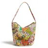 Vera Bradley Outlet Cotton Slouchy Bucket Shoulder Bag In Multi
