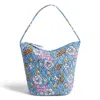 Vera Bradley Outlet Cotton Slouchy Bucket Shoulder Bag In Multi