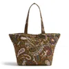 Vera Bradley Outlet Cotton Small East West Tote In Multi