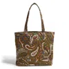 Vera Bradley Outlet Cotton Small North South Tote In Multi