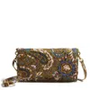Vera Bradley Outlet Cotton Wallet Crossbody In Multi