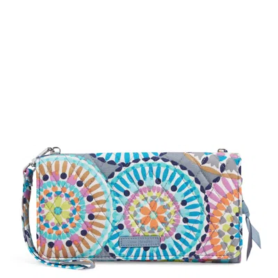 Vera Bradley Outlet Cotton Wallet Crossbody In Multi