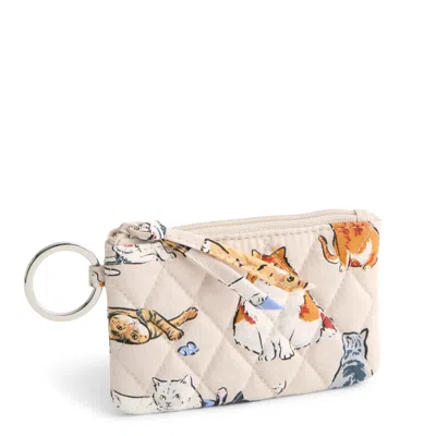 Vera Bradley Outlet Cotton Zip Id Case In Neutral