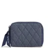 Vera Bradley Outlet Denim Small Zip-around Wallet In Multi