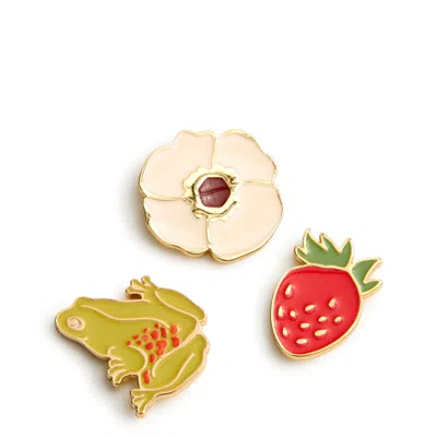 Vera Bradley Outlet Enamel Pins Set In Multi