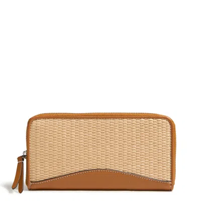 Vera Bradley Outlet Essential Continental Wallet In Brown