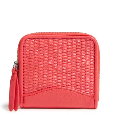 Vera Bradley Outlet Essential Small Zip-around Wallet In Red