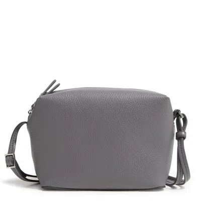 Vera Bradley Outlet Faux Leather Camera Bag Crossbody In Grey