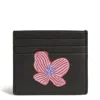 Vera Bradley Outlet Faux Leather Essential Card Case In Black