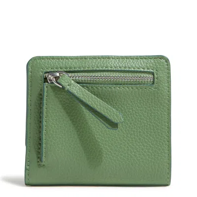 Vera Bradley Outlet Faux Leather Essential Small Wallet In Green