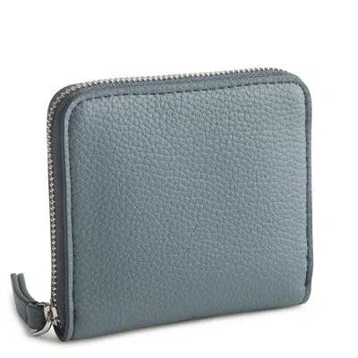 Vera Bradley Outlet Faux Leather Essential Small Zip-around Wallet In Blue