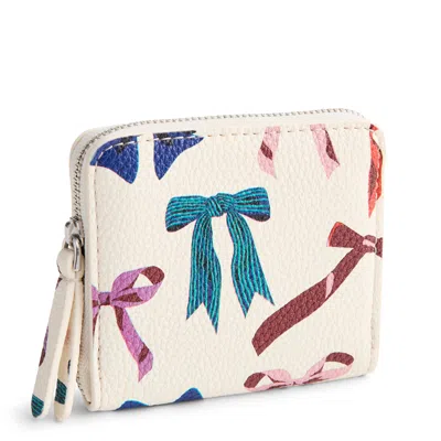 Vera Bradley Outlet Faux Leather Essential Small Zip-around Wallet In White