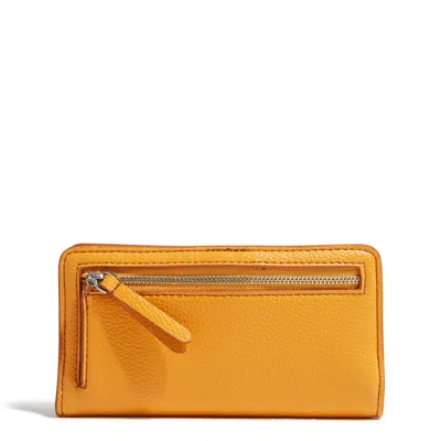Vera Bradley Outlet Faux Leather Essential Wallet In Yellow