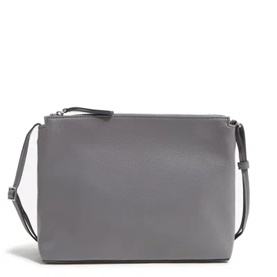 Vera Bradley Outlet Faux Leather Large Hipster In Gray