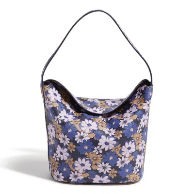 Vera Bradley Outlet Faux Leather Slouchy Bucket Shoulder Bag In Multi