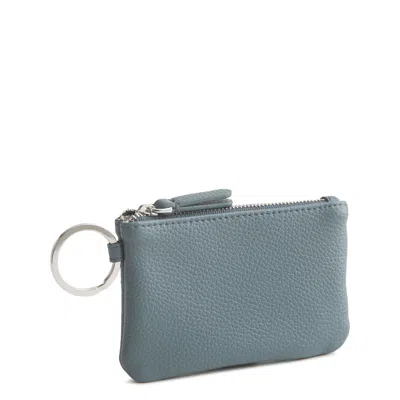 Vera Bradley Outlet Faux Leather Zip Id Case In Blue