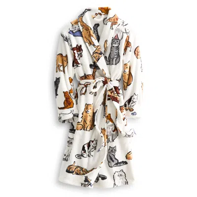 Vera Bradley Outlet Fleece Robe In White