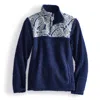 Vera Bradley Outlet Fleece Teddy Fleece Pullover In Blue