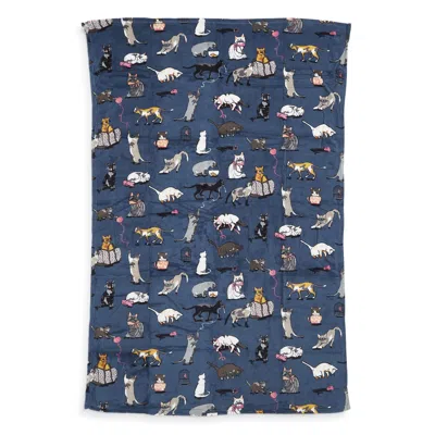 Vera Bradley Outlet Fleece Throw Blanket In Blue