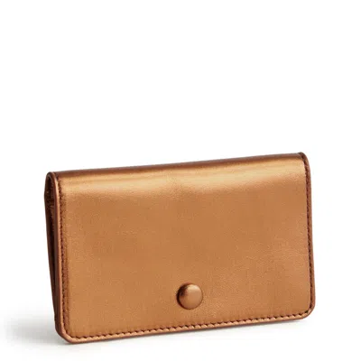 Vera Bradley Outlet Leather Card Case In Brown