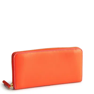 Vera Bradley Outlet Leather Continental Wallet In Orange