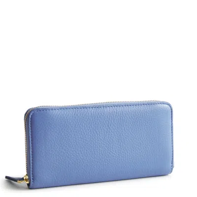 Vera Bradley Outlet Leather Continental Wallet In Blue