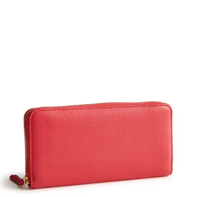 Vera Bradley Outlet Leather Continental Wallet In Red