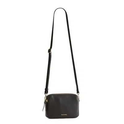 Vera Bradley Outlet Leather Evie Crossbody Bag In Black