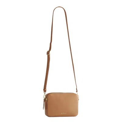 Vera Bradley Outlet Leather Evie Crossbody Bag In Brown