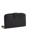 Vera Bradley Outlet Leather Large Tab Wallet In Black