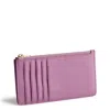 Vera Bradley Outlet Leather Linear Card Case In Pink