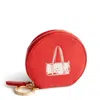 Vera Bradley Outlet Leather Round Zip Pouch In Multi