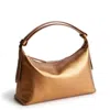 Vera Bradley Outlet Leather Roxbury Crescent Shoulder Bag In Multi