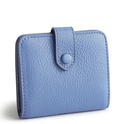 Vera Bradley Outlet Leather Small Tab Wallet In Blue