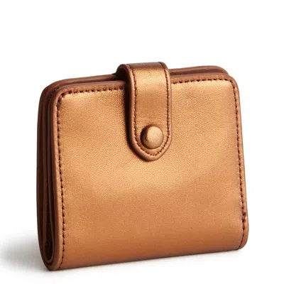 Vera Bradley Outlet Leather Small Tab Wallet In Brown