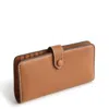 Vera Bradley Outlet Leather Tab Wallet In Brown