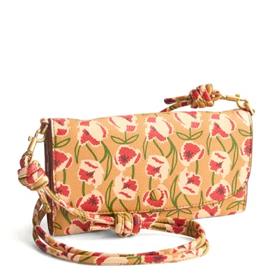 Vera Bradley Outlet Leather Wildwood Wallet Crossbody Bag In Multi