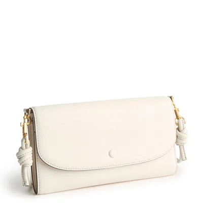 Vera Bradley Outlet Leather Wildwood Wallet Crossbody Bag In Gray