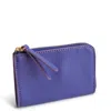 Vera Bradley Outlet Leather Zip Card Pouch In Multi