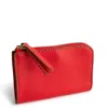 Vera Bradley Outlet Leather Zip Card Pouch In Multi