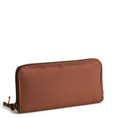 Vera Bradley Outlet Nylon Continental Wallet In Brown
