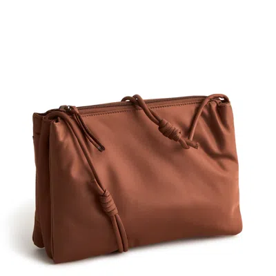 Vera Bradley Outlet Nylon Foxbury Crossbody Bag In Brown