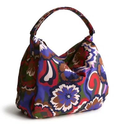 Vera Bradley Outlet Nylon Hobson Hobo Shoulder Bag In Multi