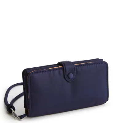 Vera Bradley Outlet Nylon Phone Wristlet In Blue