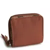 Vera Bradley Outlet Nylon Small Zip-around Wallet In Brown