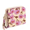 Vera Bradley Outlet Nylon Small Zip-around Wallet In Brown